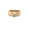 Bague 51 Bague ruban en or jaune et diamants 58 Facettes 38080