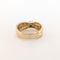 Bague 51 Bague ruban en or jaune et diamants 58 Facettes 38080