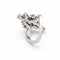 Bague 48 Bague en or blanc 18 carats et diamants 58 Facettes 33708