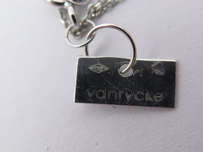 Collier Vanrycke Valentine - Collier en or blanc 18k diamant solitaire 58 Facettes 277182