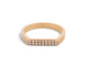 Bague 45 Vanrycke - Chevalière Bonnie and Clyde en or rose 18k et diamants 58 Facettes 277181