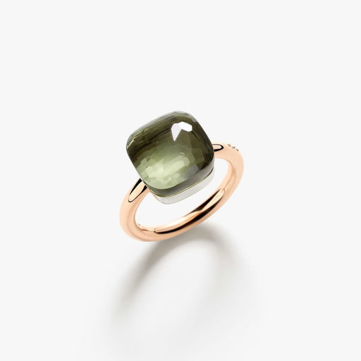 Bague 54 Pomellato Nudo Maxi - Bague en or rose et blanc avec prasiolite 58 Facettes 535v26_M