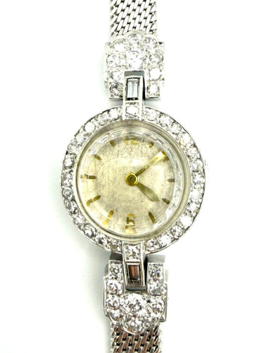 Montre Jaeger-LeCoultre x Gay Frères - Montre Art déco platine et diamants 58 Facettes JEAGER MON DV