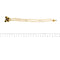Bracelet Bracelet double rang de perles et diamants en or jaune 18 ct 58 Facettes 27351