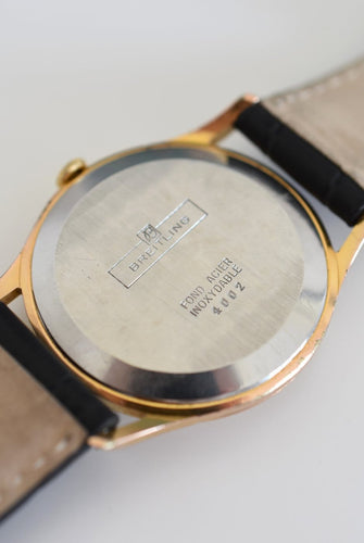 Montre Breitling - Montre réf. 4002 plaqué or et acier 58 Facettes BG-100