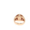 Bague 54 Bague en or rose 18 carats, morganite et diamants 58 Facettes UN-1691