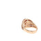 Bague 54 Bague en or rose 18 carats, morganite et diamants 58 Facettes UN-1691