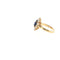 Bague 54 Bague en or jaune 18 carats, saphir bleu et diamants 58 Facettes UN-1694