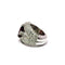 Bague 53 Bague en or blanc 750, pierre rouge et diamants 58 Facettes 50540