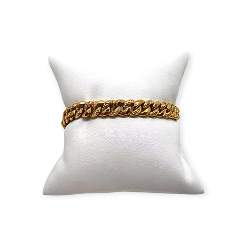 Bracelet Bracelet en or jaune 750 maille américaine 58 Facettes 330103914
