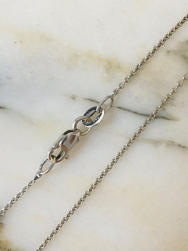 Collier Collier en or blanc 18K, saphir et diamants 58 Facettes 298