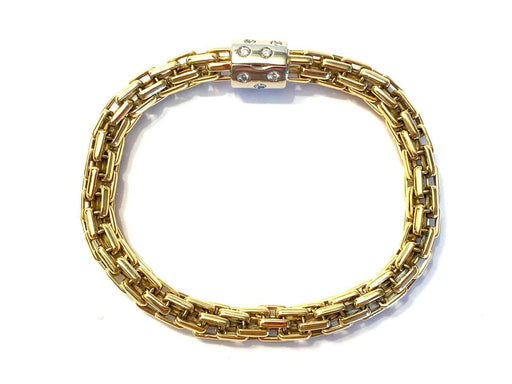 Bracelet Pomellato - Bracelet vintage en or jaune et blanc 18k, diamants 58 Facettes AZ-PG-262027