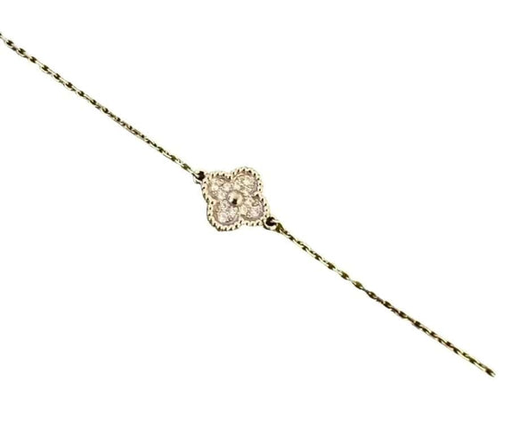 Bracelet Van Cleef & Arpels Sweet Alhambra - Bracelet en or blanc et diamants 58 Facettes jnci202