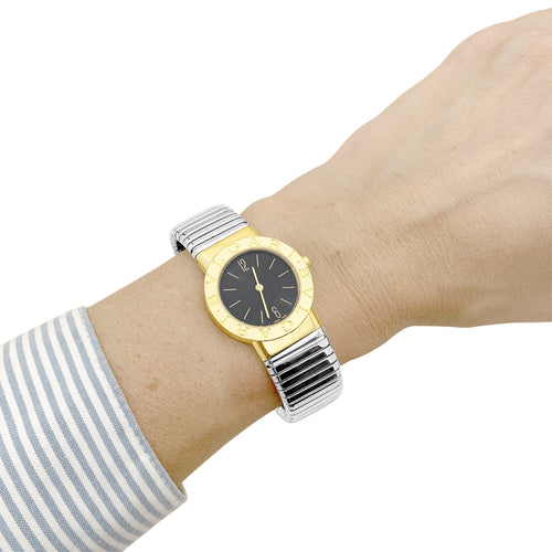 Montre Bulgari Bulgari - Montre BB 26 en or jaune et acier 58 Facettes 35999