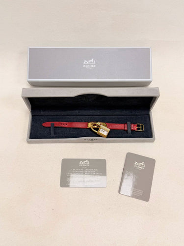 Montre Hermès Kelly - Montre en cuir rouge 58 Facettes WC-2026-3304