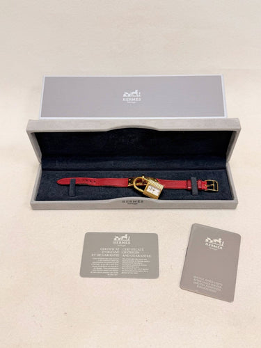 Montre Hermès Kelly - Montre en cuir rouge 58 Facettes WC-2026-3304