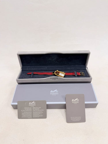 Montre Hermès Kelly - Montre en cuir rouge 58 Facettes WC-2026-3304