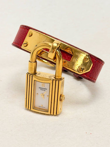 Montre Hermès Kelly - Montre en cuir rouge 58 Facettes WC-2026-3304