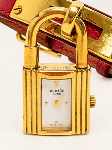 Montre Hermès Kelly - Montre en cuir rouge 58 Facettes WC-2026-3304