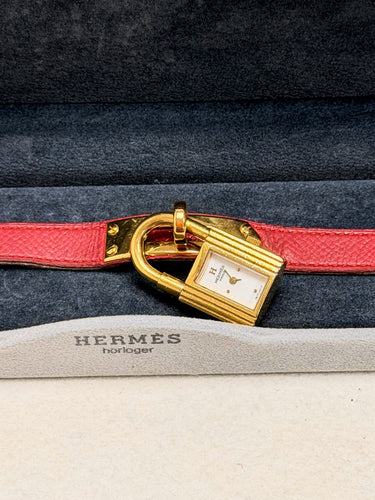 Montre Hermès Kelly - Montre en cuir rouge 58 Facettes WC-2026-3304