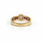 Bague 54 Bague vintage en or jaune 18k, rubis et diamant 58 Facettes SA089