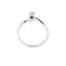Bague Damiani - Bague solitaire contrariée en or blanc 18 ct avec diamant 0,13 ct 58 Facettes 37094
