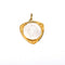 Pendentif Médaille religieuse ancienne en nacre et or jaune 18k 58 Facettes LMB-419