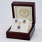 Boucles d'oreilles Violet Cascade - Parure en or jaune 14 kt, tanzanites et diamants 58 Facettes S003