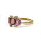 Bague 57 Bague ancienne en or jaune 750, saphirs roses et diamants taille rose 58 Facettes SA049