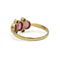 Bague 57 Bague ancienne en or jaune 750, saphirs roses et diamants taille rose 58 Facettes SA049