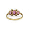 Bague 57 Bague ancienne en or jaune 750, saphirs roses et diamants taille rose 58 Facettes SA049