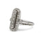 Bague 57 Bague Art déco en or blanc 18K et diamants 58 Facettes SA013