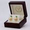 Boucles d'oreilles Boucles d'oreilles en or jaune 14k, émeraudes et perles des mers du Sud 58 Facettes E0065