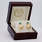 Boucles d'oreilles Boucles d'oreilles en or jaune 14k, émeraudes et perles des mers du Sud 58 Facettes E0065