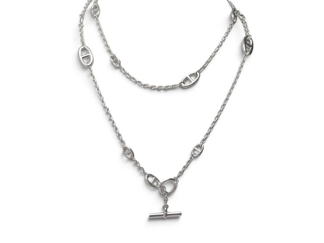 Collier Hermès Farandole - Collier sautoir en argent 925, 120 cm 58 Facettes 277242