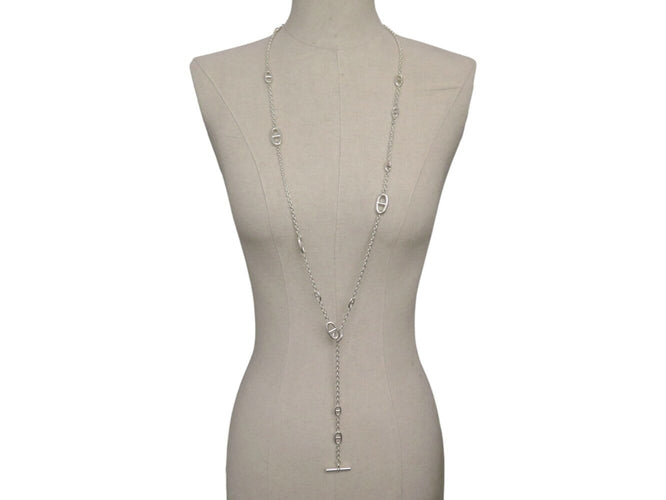 Collier Hermès Farandole - Collier sautoir en argent 925, 120 cm 58 Facettes 277242