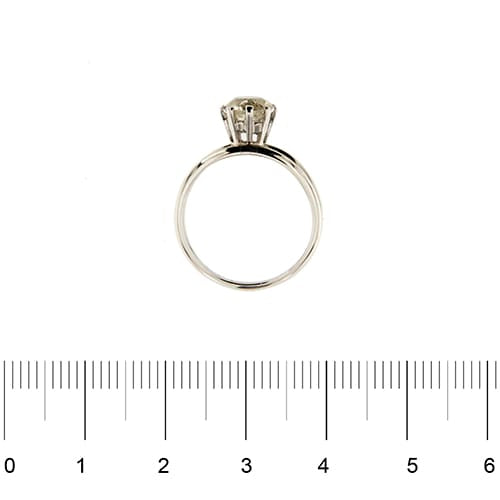 Bague 55 Bague solitaire - diamant 1,56 ct en or blanc 18 ct 58 Facettes 35305