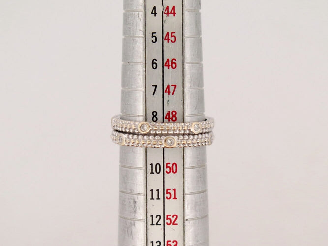 Bague 49 Mauboussin - Bague Le Premier Jour 2 rangs diamants or blanc 18k 58 Facettes 277231