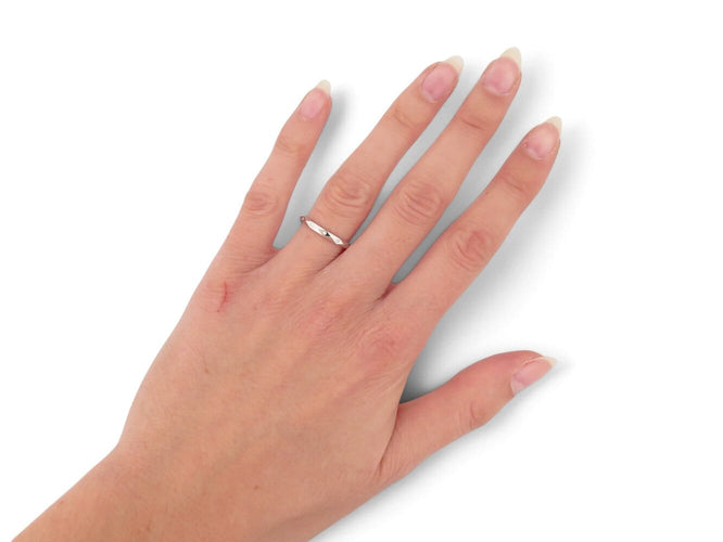 Bague 51 Boucheron - Alliance Facette en platine 950 et diamants 58 Facettes 277197