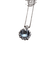 Pendentif en or blanc 18k, aigue-marine et diamants
