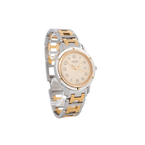 Hermès Clipper - Montre LM cadran crème