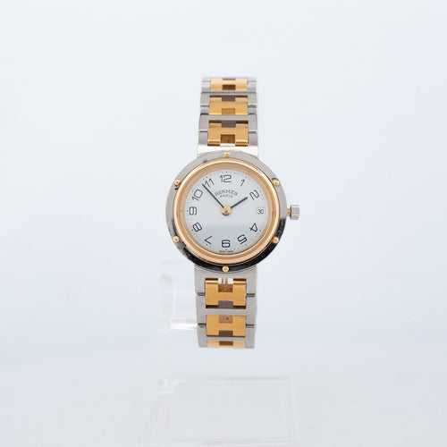 Montre Hermès Clipper - Montre SM bicolore à cadran ivoire 58 Facettes 543