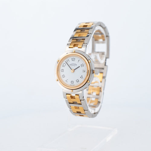 Montre Hermès Clipper - Montre SM bicolore à cadran ivoire 58 Facettes 543