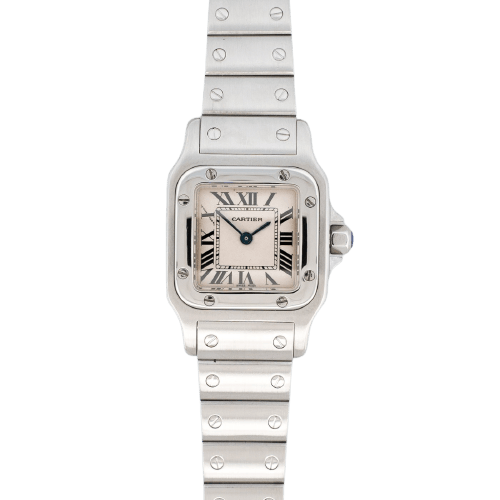 Cartier Santos Galbée - Montre SM cadran ivoire