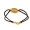 Bracelet Bulgari Astrale - Bracelet en or jaune 18 ct à cordon noir 58 Facettes 33254