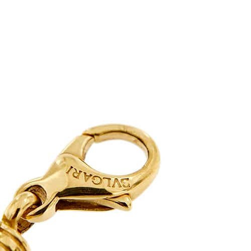 Bracelet Bulgari Astrale - Bracelet en or jaune 18 ct à cordon noir 58 Facettes 33254