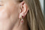 Boucles d'oreilles Boucles d'oreilles en or jaune 18 carats, rubis et diamants 58 Facettes PTK12
