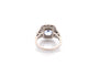 Bague 53 Bague vintage en platine au saphir de 3,46 ct et diamants 58 Facettes 25831-27264