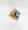 Bague 50.5 Bague marquise en or 18k, platine, pâte de verre et diamants 58 Facettes A07888