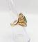 Bague 50.5 Bague marquise en or 18k, platine, pâte de verre et diamants 58 Facettes A07888